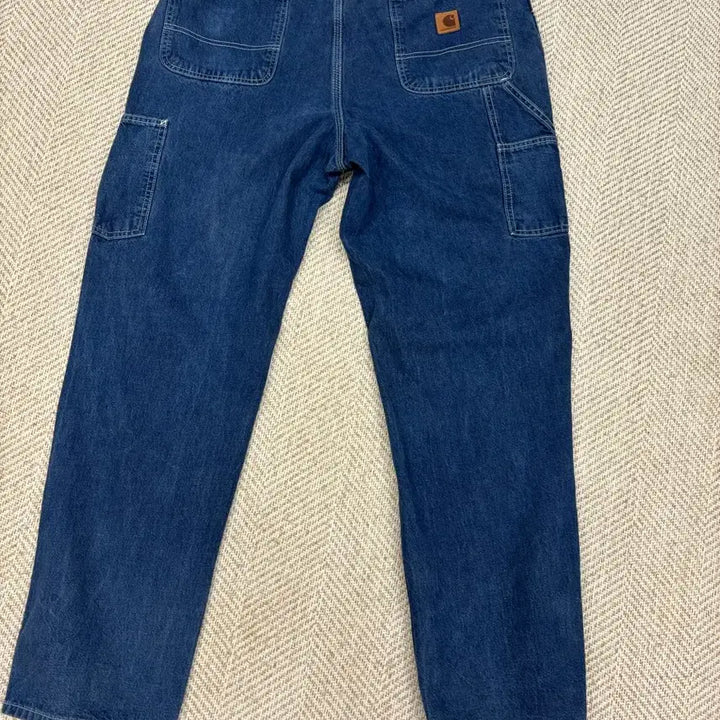 [BUNJANG] Carhartt Single Knee Carpenter Denim / 칼하트 가죽탭 싱글니 카펜더 덩가리핏 데님