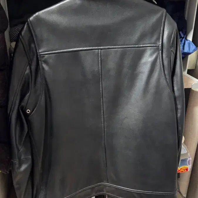 [BUNJANG] Aging CCC Lambskin Leather Jacket / 에이징씨씨씨 램스킨 레더자켓