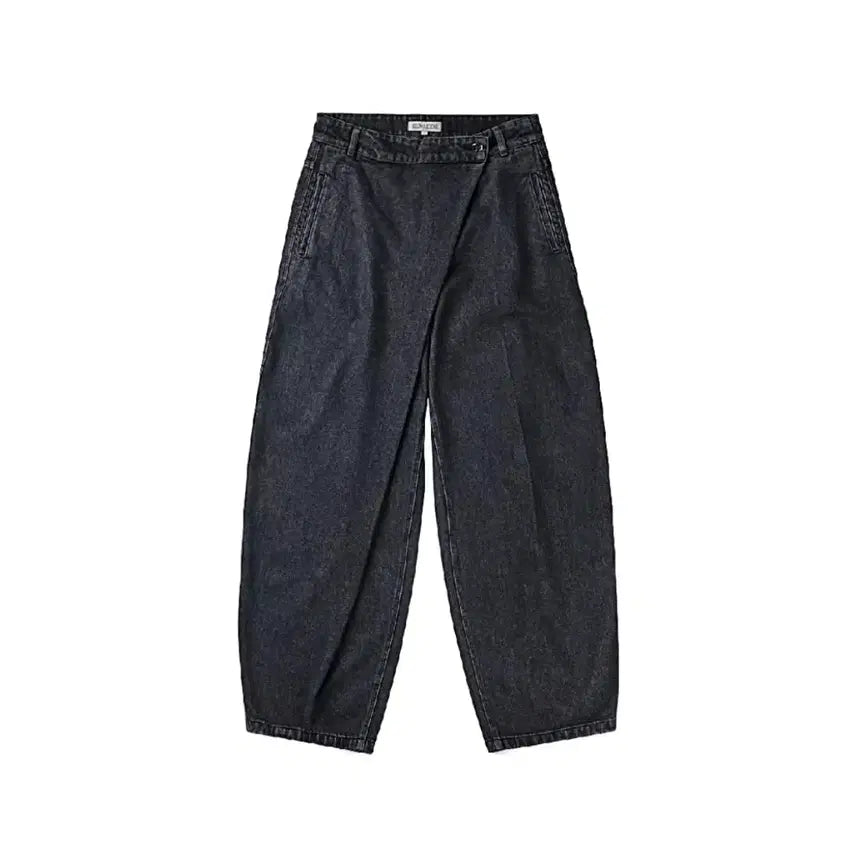 [BUNJANG] Below And Beyond Drape Denim Pants Black L / (1회착 택포가격) 빌로우앤비욘드 드레이프 데님 팬츠 블랙 L