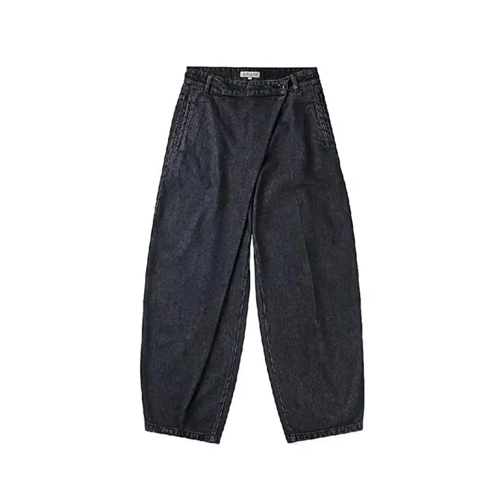 [BUNJANG] Below And Beyond Drape Denim Pants Black L / (1회착 택포가격) 빌로우앤비욘드 드레이프 데님 팬츠 블랙 L