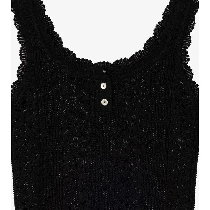 [BUNJANG] Grove Scasi Knit Sleeveless Black / 그로브 스카시 니트 슬리브리스 블랙