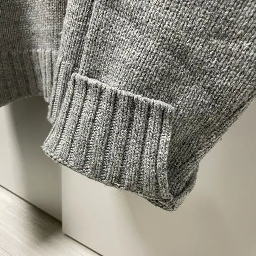 [BUNJANG] Loose Fit Turtleneck Knit Gray Sweater / 루즈핏 터틀넥 니트 그레이