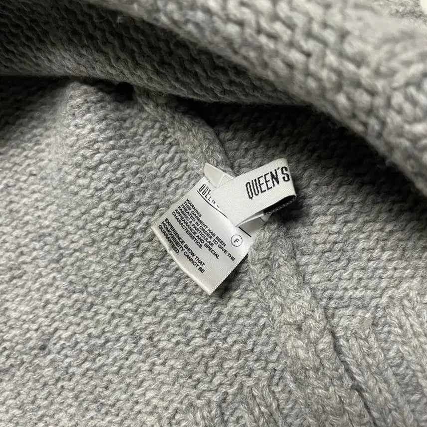 [BUNJANG] Loose Fit Turtleneck Knit Gray Sweater / 루즈핏 터틀넥 니트 그레이