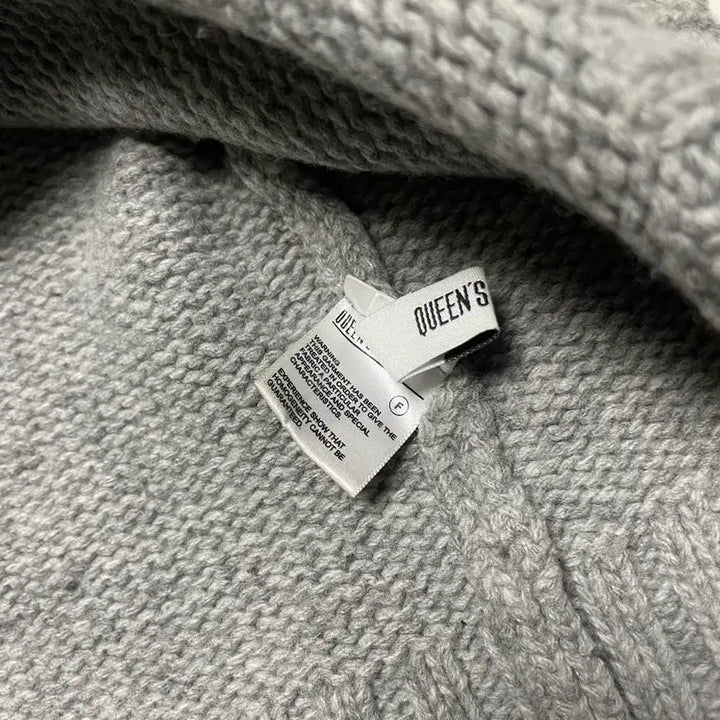[BUNJANG] Loose Fit Turtleneck Knit Gray Sweater / 루즈핏 터틀넥 니트 그레이