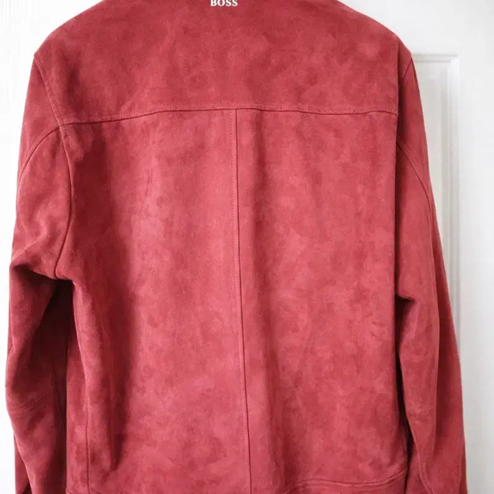 [BUNJANG] BOS Red Suede Jacket / 보스 스웨이드 레드 자켓