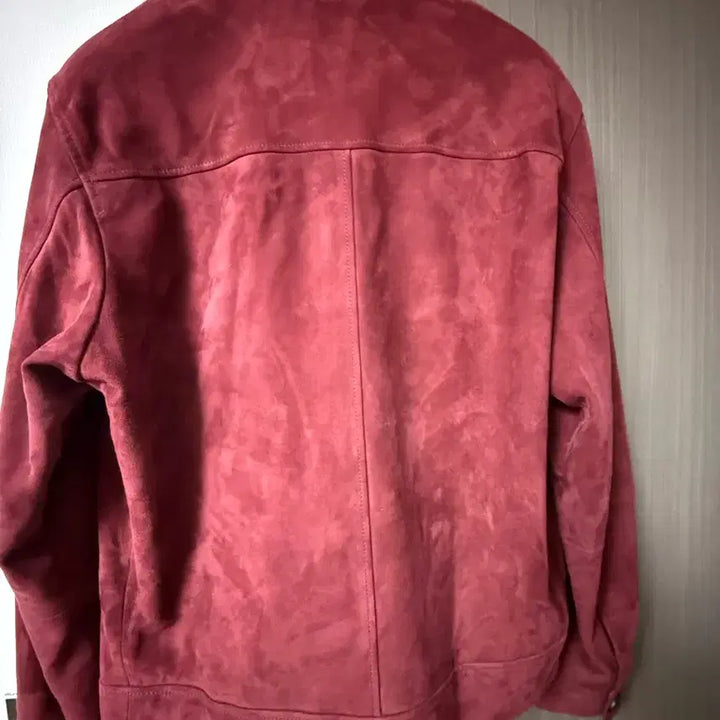 [BUNJANG] BOS Red Suede Jacket / 보스 스웨이드 레드 자켓