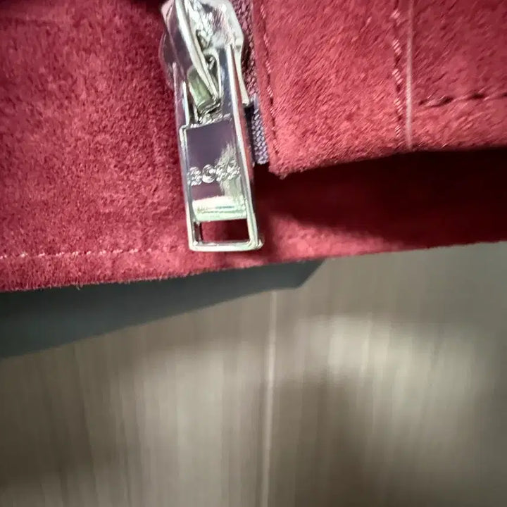 [BUNJANG] BOS Red Suede Jacket / 보스 스웨이드 레드 자켓