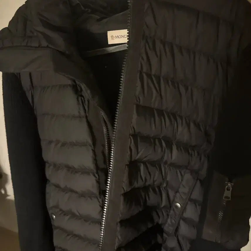 [BUNJANG] Moncler Knit Padded Jacket Black / 몽클레어 니트패딩