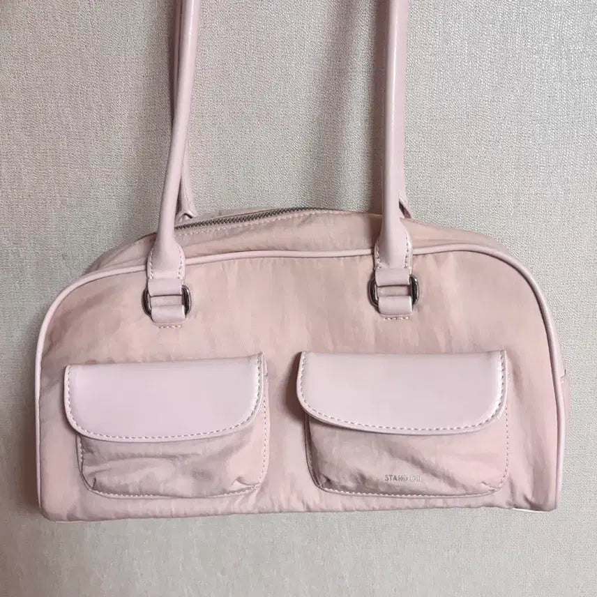 [BUNJANG] Stand Oil GaEul Nylon Chubby Bag - Pink Tote / (아이브 가을 착용) 스탠드오일 나일론 츄비백 핑크 보부상백 급처