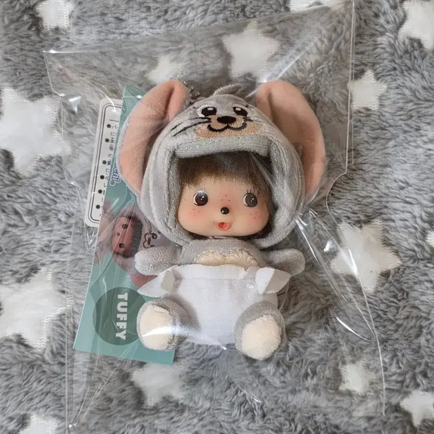 [BUNJANG] Babycici Monchhichi x Tom and Jerry Tuffy Mini Key Chain / 베비치치 키링 몬치치x톰과 제리 SS 인형 미니 키 체인 터피