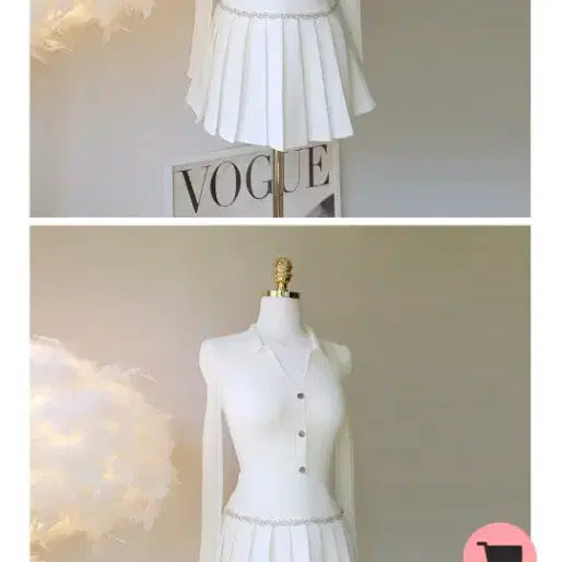 [BUNJANG] ShopTop Mini Skirt with Crystal Belt / 샵탑 스커트