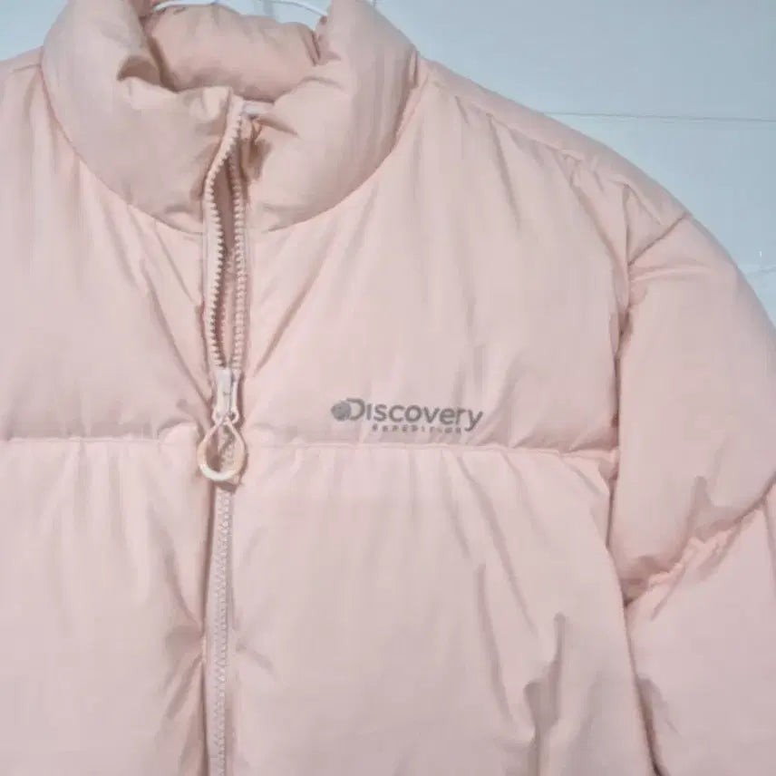 [BUNJANG] Discovery Strawberry Milk Pink Down Puffer Jacket / 디스커버리 딸기우유핑크 다운 푸퍼90ㅈ