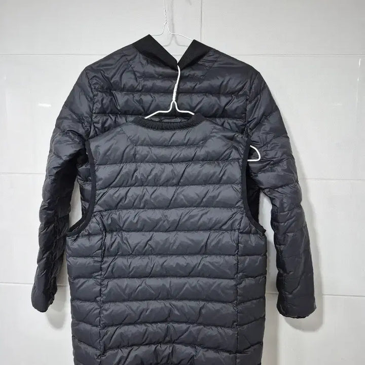 [BUNJANG] Beanpole Lightweight Padded Vest and Jacket Set / 빈폴 다운 블랙 경량 패딩조끼 + 패딩점퍼 세트90ㅈ