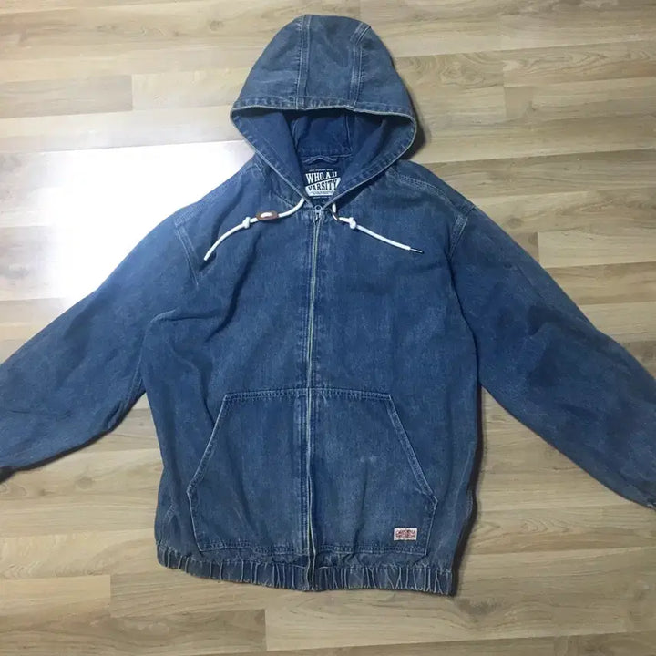 [BUNJANG] Who.A.U Denim Hooded Jacket - L / 후아유 데님 자켓L