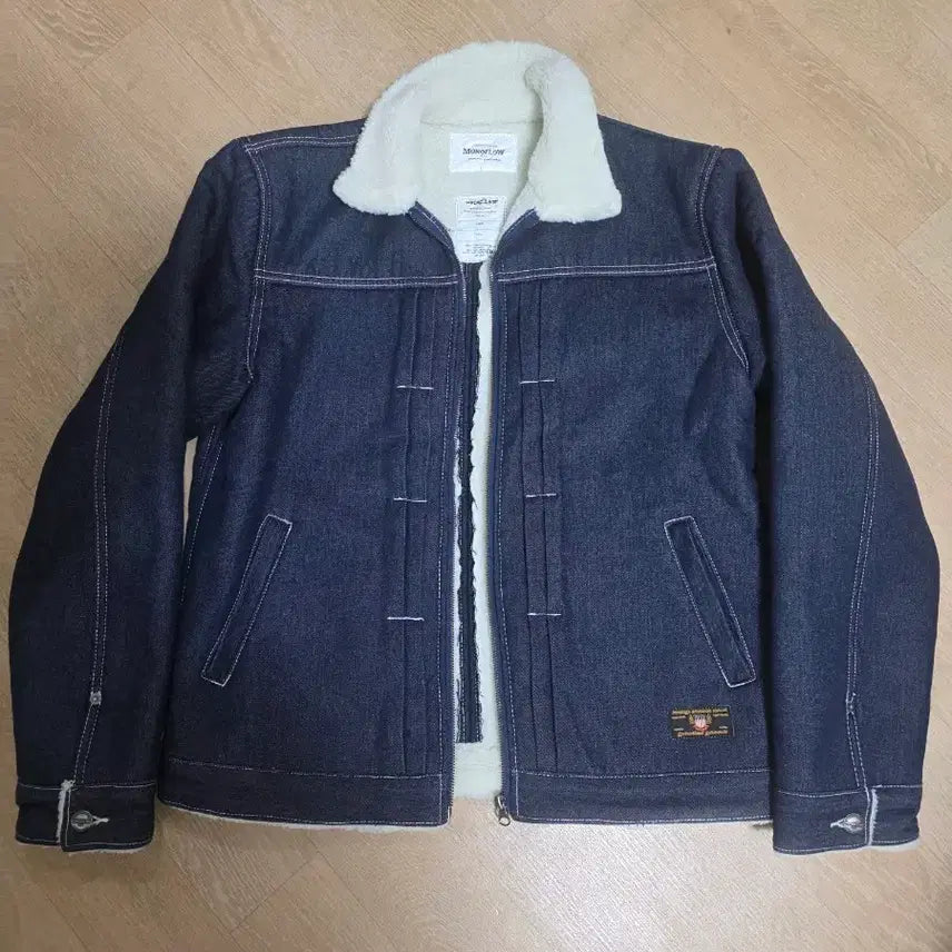 [BUNJANG] Monochrome Flow Sherpa Denim Jacket / 모노플로우 셰르파 데님 자켓 L