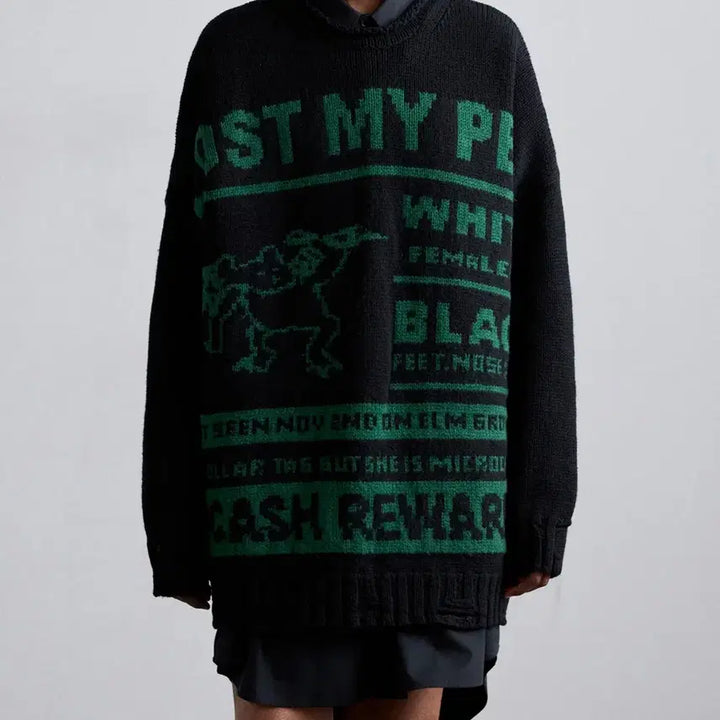 [BUNJANG] MM6 Maison Margiela Lost My Pet Sweater / MM6 메종마르지엘라 lost my pet 스웨터