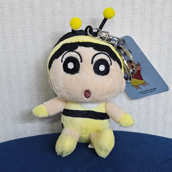 [BUNJANG] Crayon Shin-chan Honeybee Plush Keyring / 짱구 꿀벌 인형 키링