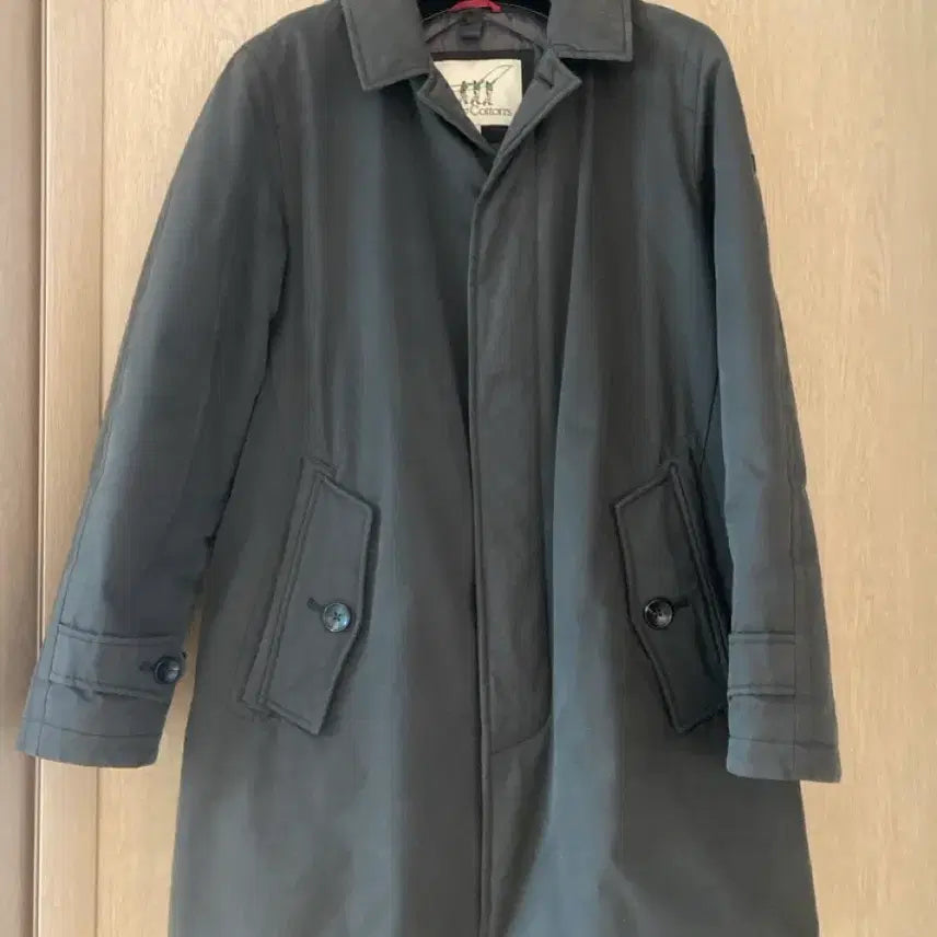[BUNJANG] Henry Cotton's Charcoal Pilot Padding Coat (L) / 헨리코튼 차콜(카키색 느낌) 클래식 파일럿 패딩코트 L(100)