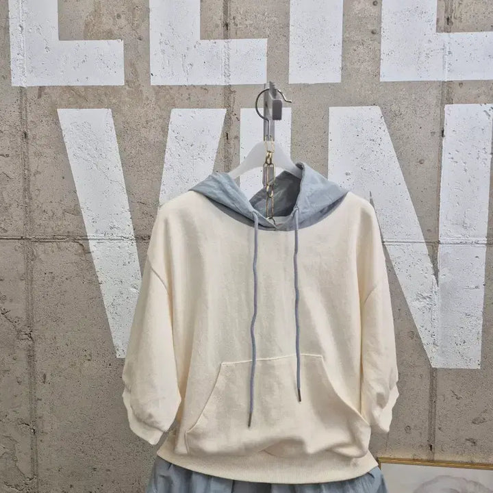[SOLD OUT] 후드 반팔티셔츠배색 바스락 롱원피스(TS2
