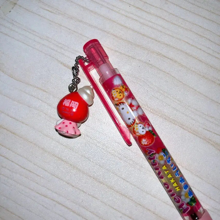 [BUNJANG] Kitty Strawberry Series Pen & Strap Bundle Set / 고전키티볼펜/도치기키티/딸기키티/딸기연유키티/킽스/키티스트랩/하카타키티