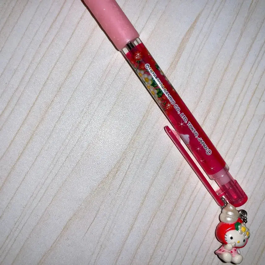 [BUNJANG] Kitty Strawberry Series Pen & Strap Bundle Set / 고전키티볼펜/도치기키티/딸기키티/딸기연유키티/킽스/키티스트랩/하카타키티