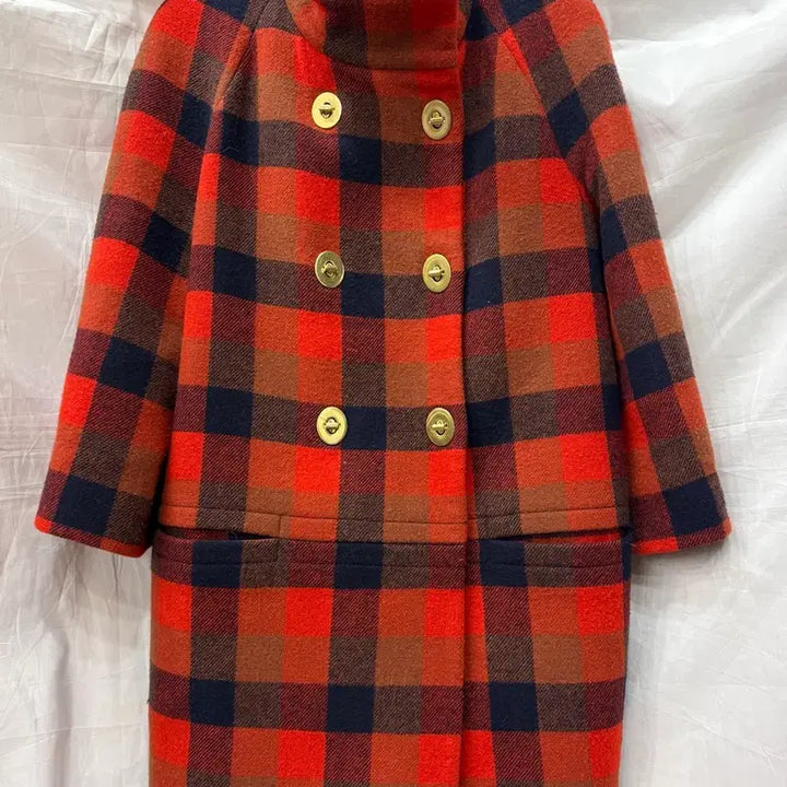 [BUNJANG] Coach New York Check Coat / 코치 뉴욕의 세련된 체크 코트 XS/55~66(정품)