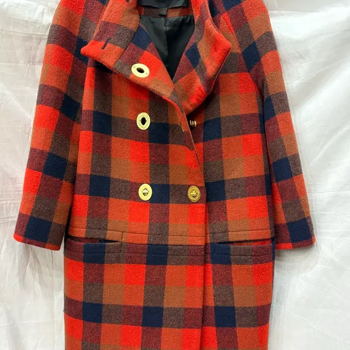 [BUNJANG] Coach New York Check Coat / 코치 뉴욕의 세련된 체크 코트 XS/55~66(정품)