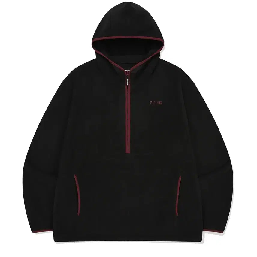 [BUNJANG] Thrasher Fleece Half-Zip Hoodie / 트레셔 플리스 하프집업 후드 티셔츠 새제품 싸게 팔아요
