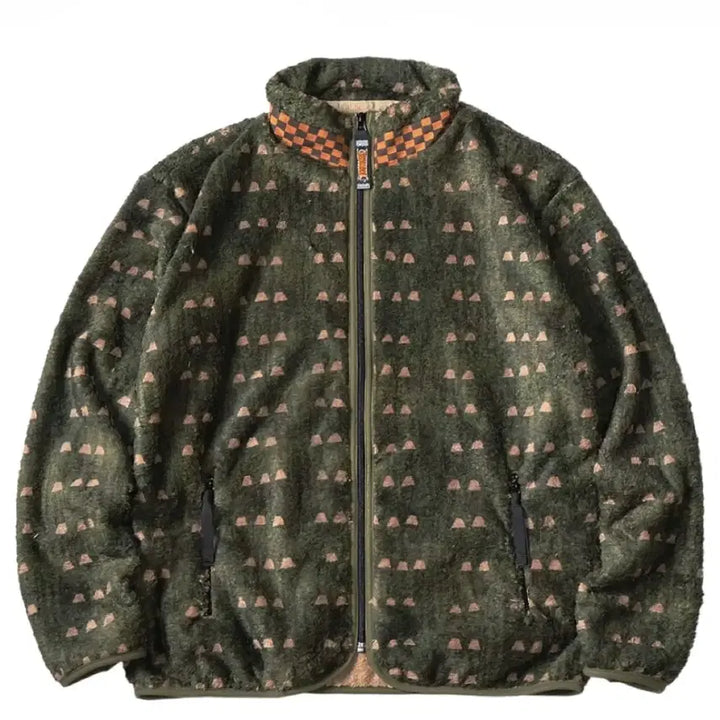 [BUNJANG] Capital Iris Fleece Jacket Khaki / [5] 캐피탈 아이리스 플리스 집 블루종 카키