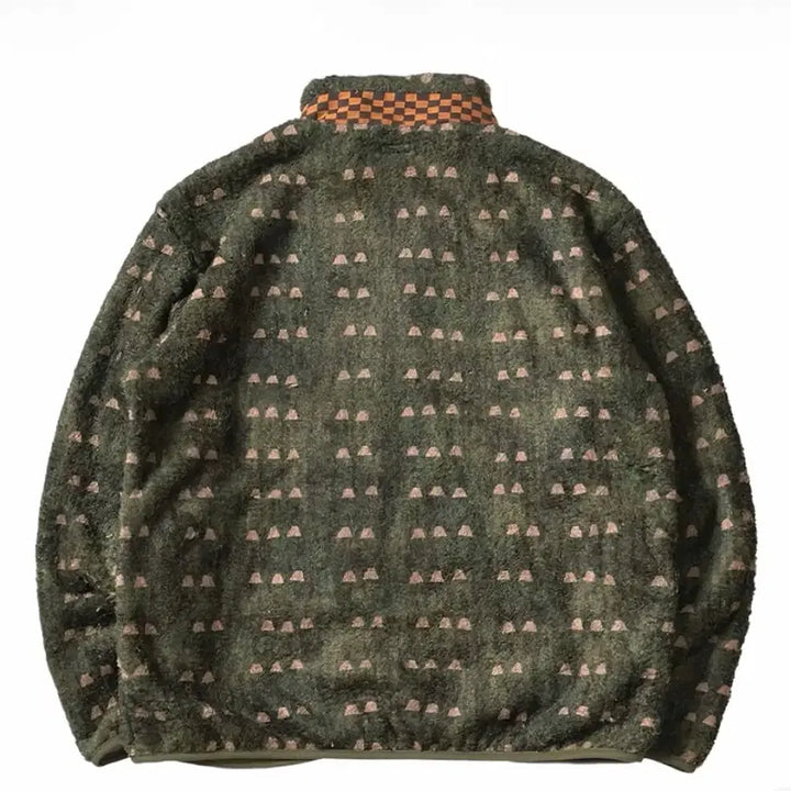 [BUNJANG] Capital Iris Fleece Jacket Khaki / [5] 캐피탈 아이리스 플리스 집 블루종 카키