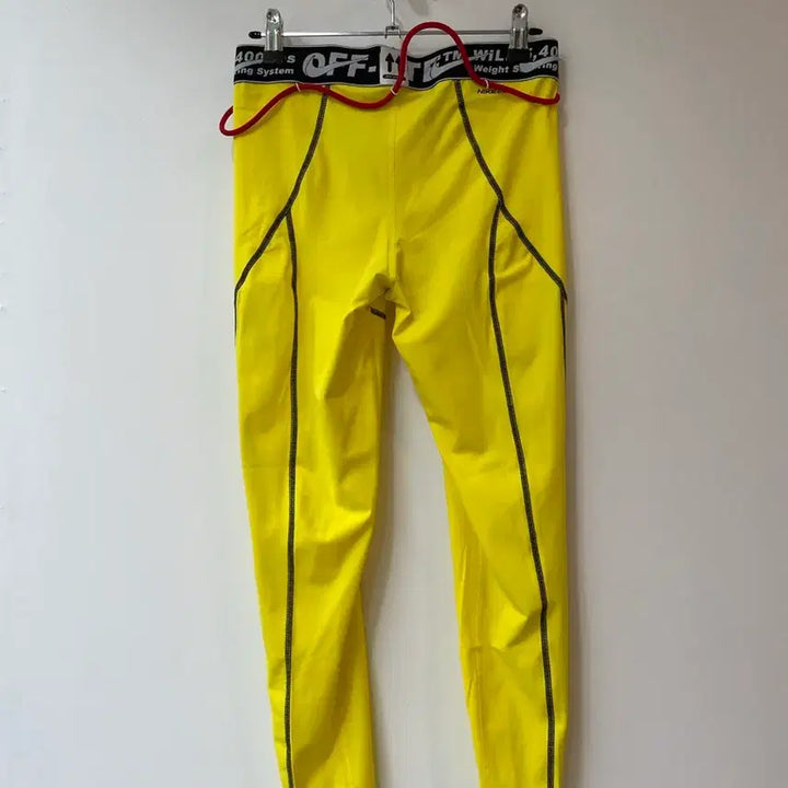 [BUNJANG] Nike Off-White Yellow Leggings M / 나이키 x 오프화이트 옐로우 레깅스 M(새상품)