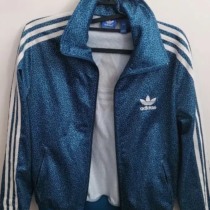 [BUNJANG] Adidas Blue Pattern Track Top Jacket / 아디다스 파란색 패턴 트랙탑(마지막네고)