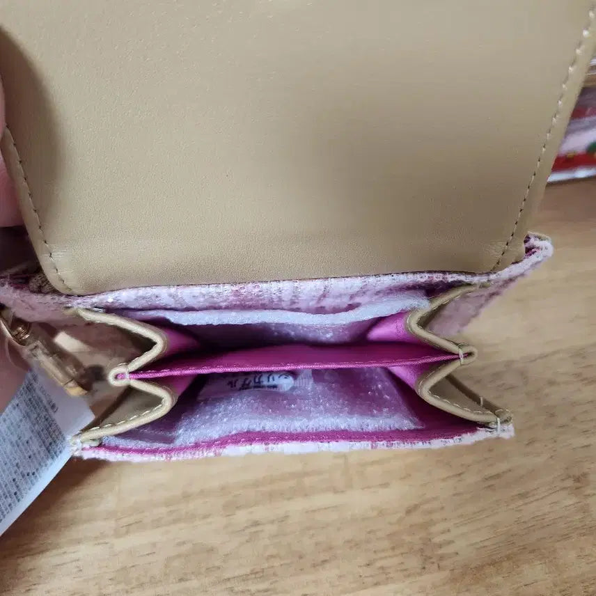 [BUNJANG] Card Wallet Pink / 마론크림트위드 카드지갑 핑크