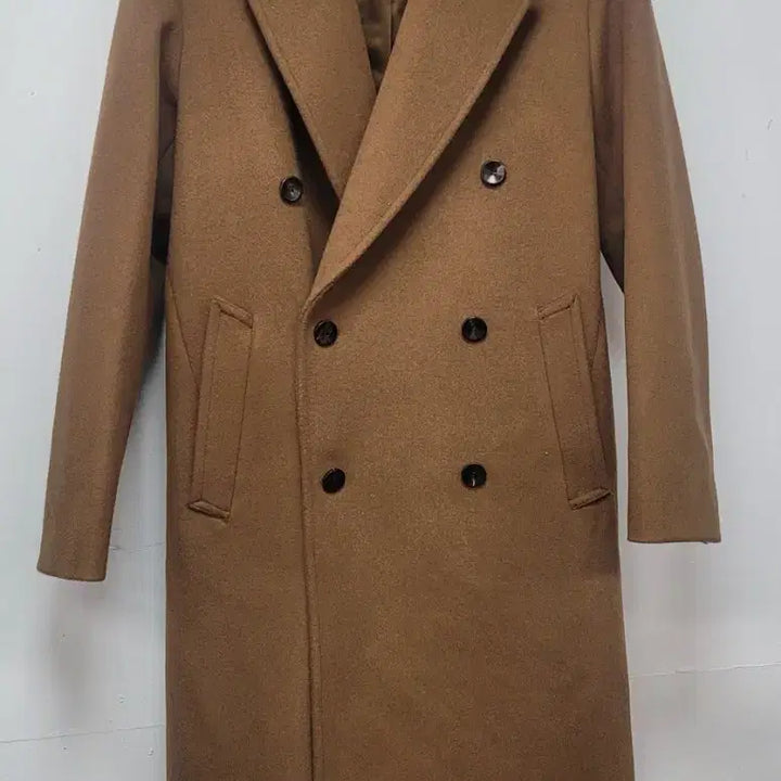 [BUNJANG] GIOZIA Brown Double-Breasted Long Coat / 지오지아 브라운 더블 롱코트