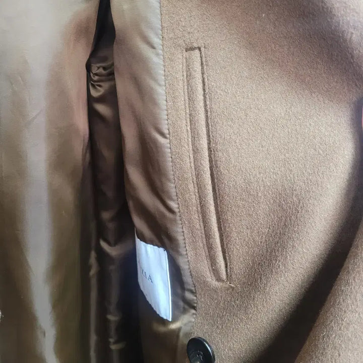 [BUNJANG] GIOZIA Brown Double-Breasted Long Coat / 지오지아 브라운 더블 롱코트