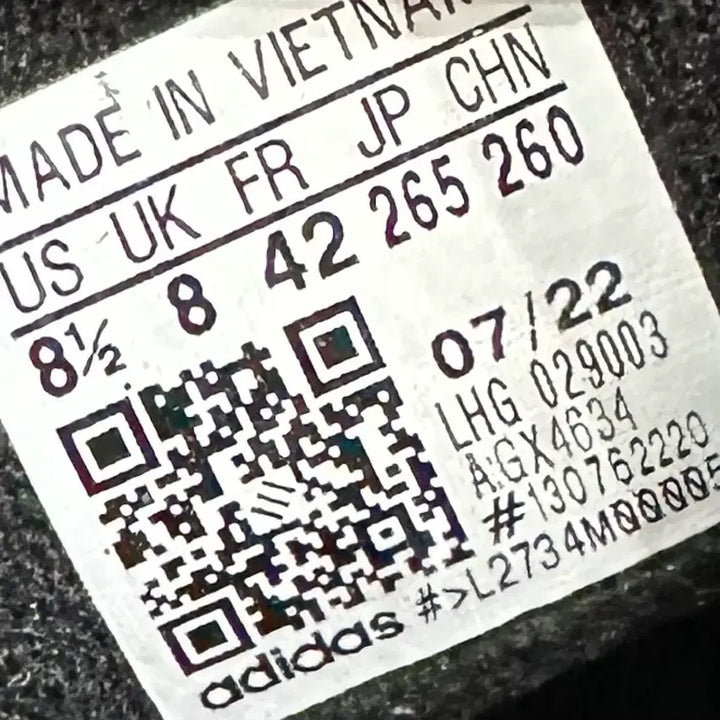[BUNJANG] Adidas Triple Black Sneakers / 265) 아디다스 운동화 남성 남자 신발 아디 2000 트리플 블랙