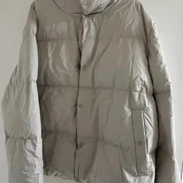 [BUNJANG] COS Duck Down Short Padded Jacket / COS 코스 숏패딩 덕다운 아이보리 패딩 L