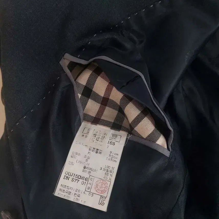 [BUNJANG] Male Check Blazer Jacket / 닥스 남성 추동 체크자켓 양복상의/95/구제24시/일