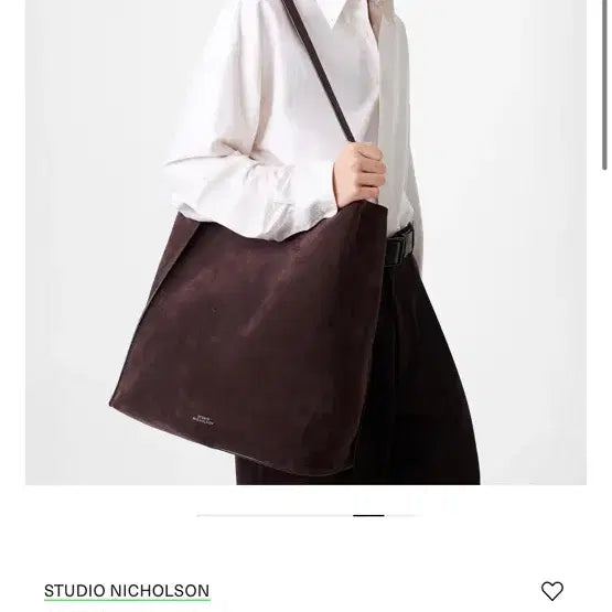 [BUNJANG] Studio Nicholson Suede Shoulder Bag / 스튜디오 니콜슨 스웨이드 숄더백