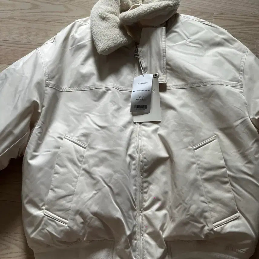 [BUNJANG] Short Padded Jacket - Ivory - L Size / 숏패딩-아이보리