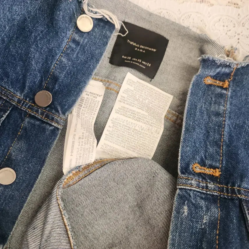 [BUNJANG] Zara Denim Patch Jacket (Size 55) / 자라 데님 패치 자켓 청자켓 55사이즈