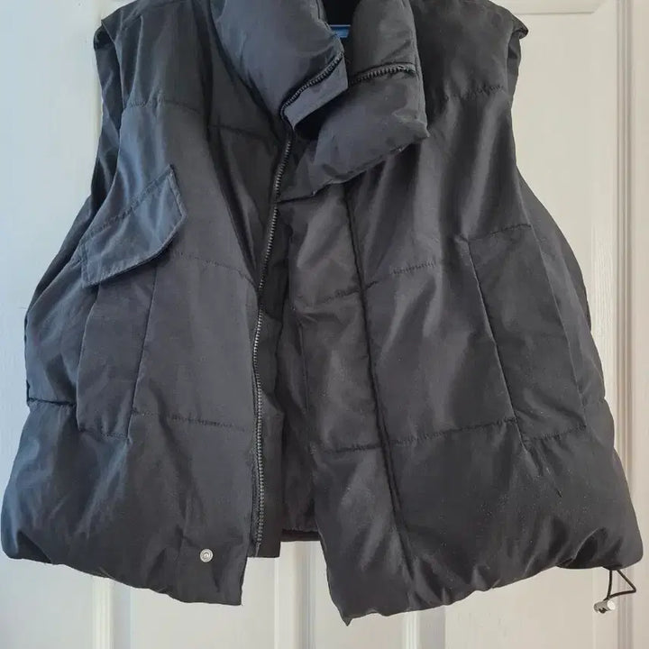 [BUNJANG] Black Winter Vest & Short Padded Jacket Bundle / 빅사이즈 겨울 조끼&숏패딩 두벌 일괄