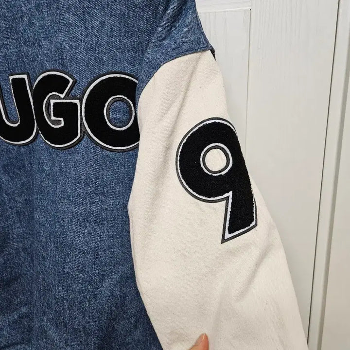 [BUNJANG] Hugo Hugo Boss Denim Varsity Jacket (M) / 휴고 휴고 보스 데님 바시티 자켓 M(100) 무료배송