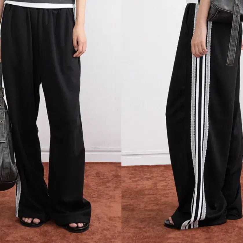 [BUNJANG] Vintage Sweatpants with Lace Detail / Vintage 스웻팬츠