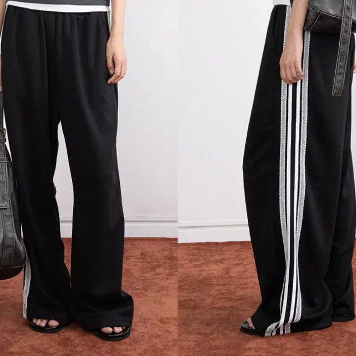 [BUNJANG] Vintage Sweatpants with Lace Detail / Vintage 스웻팬츠