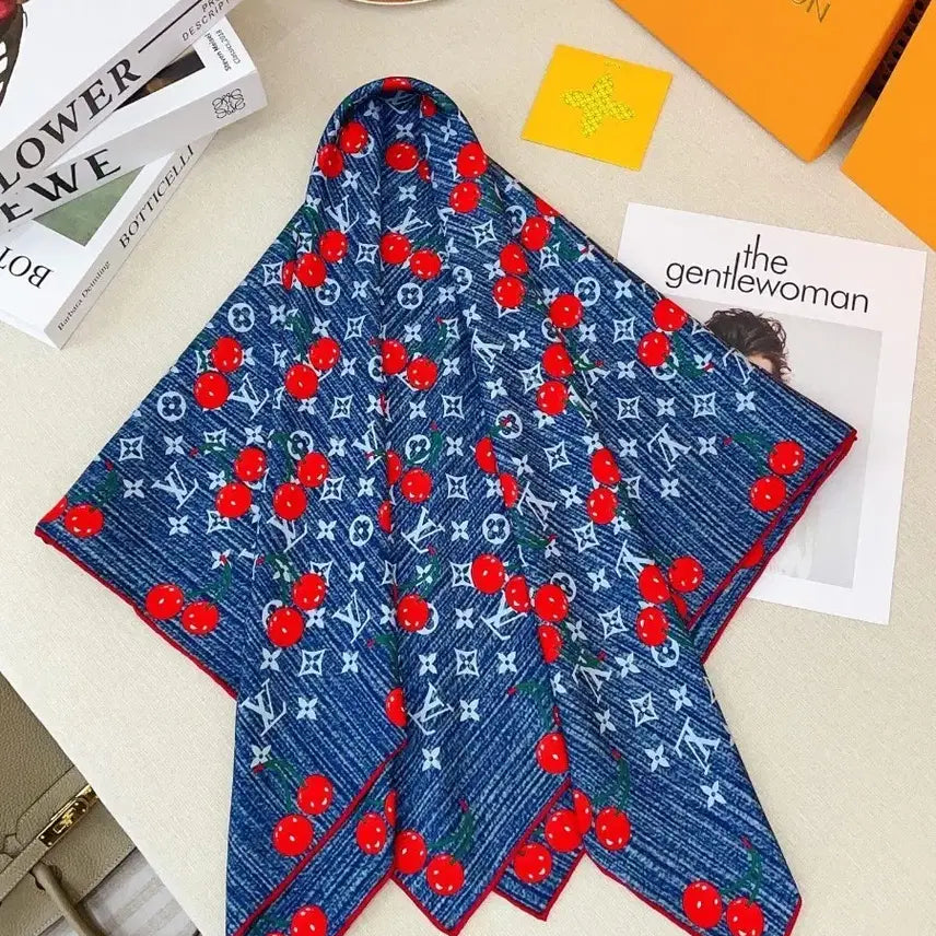 [BUNJANG] Louis Vuitton Cherry Pattern Scarf / 루이비통 체리 패턴 스카프구매