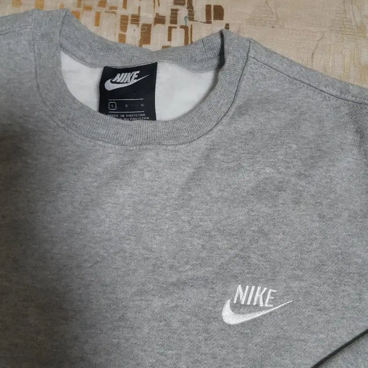 [BUNJANG] Nike Fleece Sweatshirt Gray XL / 나이키 맨투맨 기모 티셔츠 회색 XL