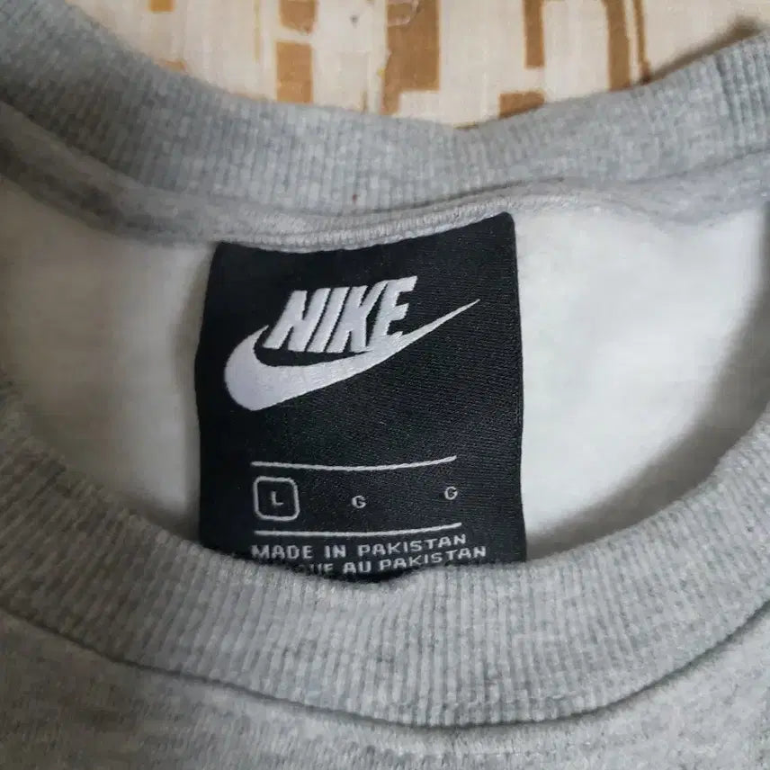 [BUNJANG] Nike Fleece Sweatshirt Gray XL / 나이키 맨투맨 기모 티셔츠 회색 XL