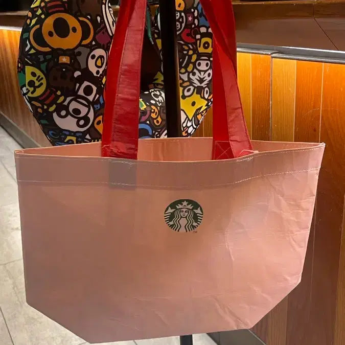 [BUNJANG] Starbucks Valentine's Reusable Bag Pink / 스타벅스 발렌타인 리유저블백 핑크