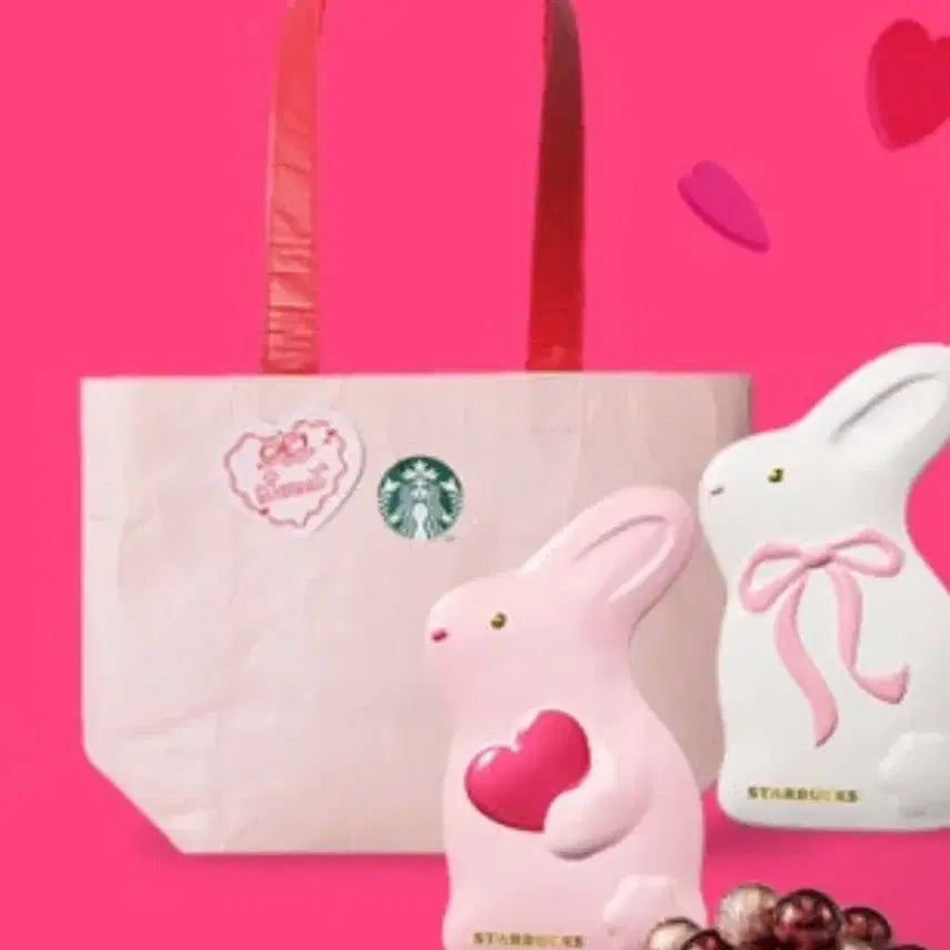 [BUNJANG] Starbucks Valentine's Reusable Bag Pink / 스타벅스 발렌타인 리유저블백 핑크